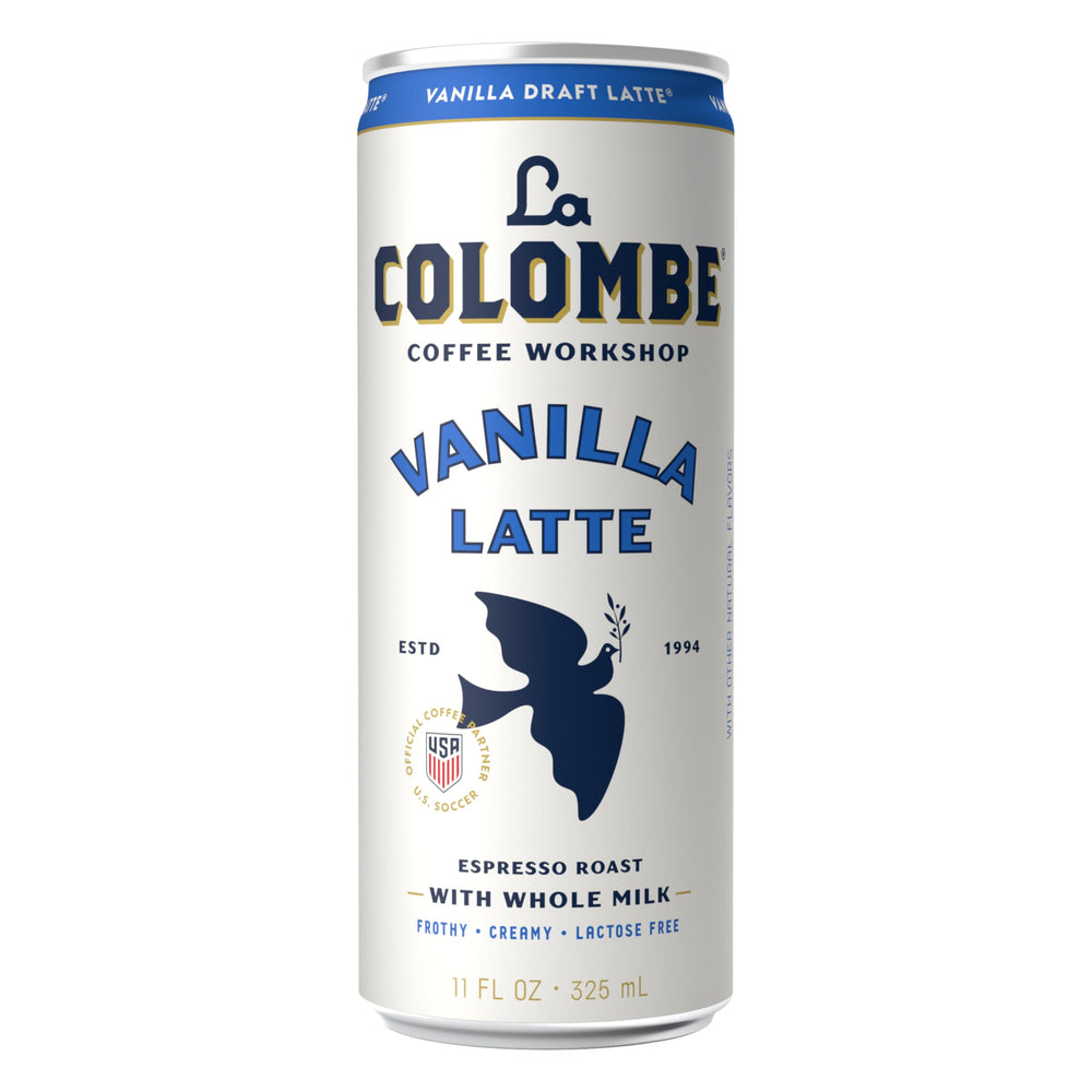 La Colombe granos y vainilla natural mostrando ingredientes reales