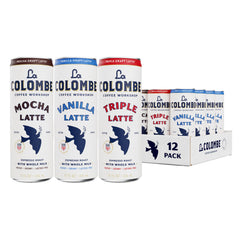 La Colombe lata frontal mostrando diseño y conveniencia