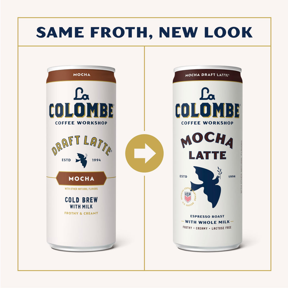 La Colombe primer plano de espuma cremosa que realza la experiencia
