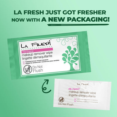 Comparación de tamaño La Fresh con una mano, portátil y cómoda