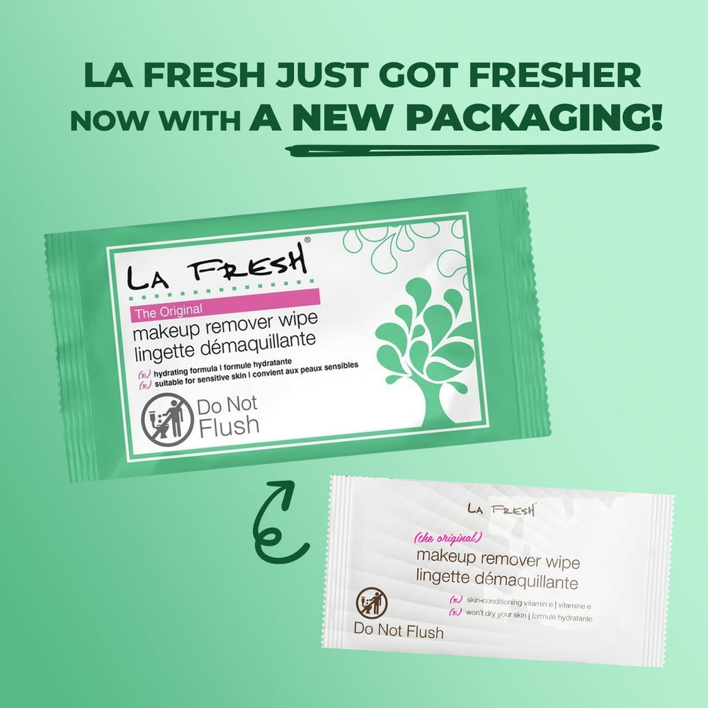 Comparación de tamaño La Fresh con una mano, portátil y cómoda