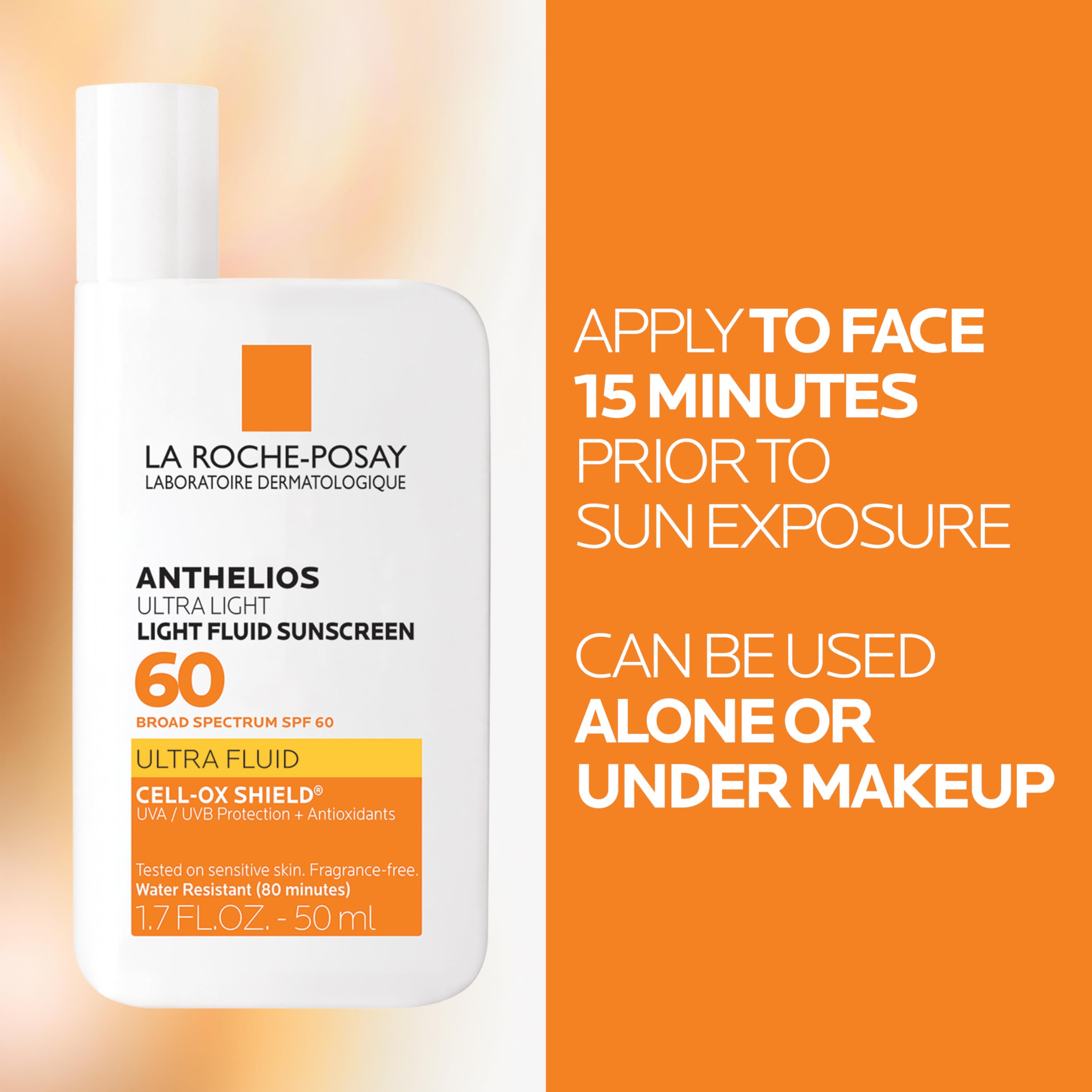 La Roche-Posay aplicación en rostro sin residuo blanco ni grasa