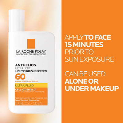 La Roche-Posay aplicación en rostro sin residuo blanco ni grasa
