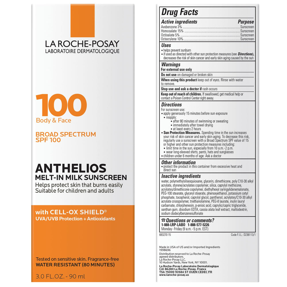 Person at the beach applying La Roche-Posay Anthelios Melt-In Milk for reliable sun protection