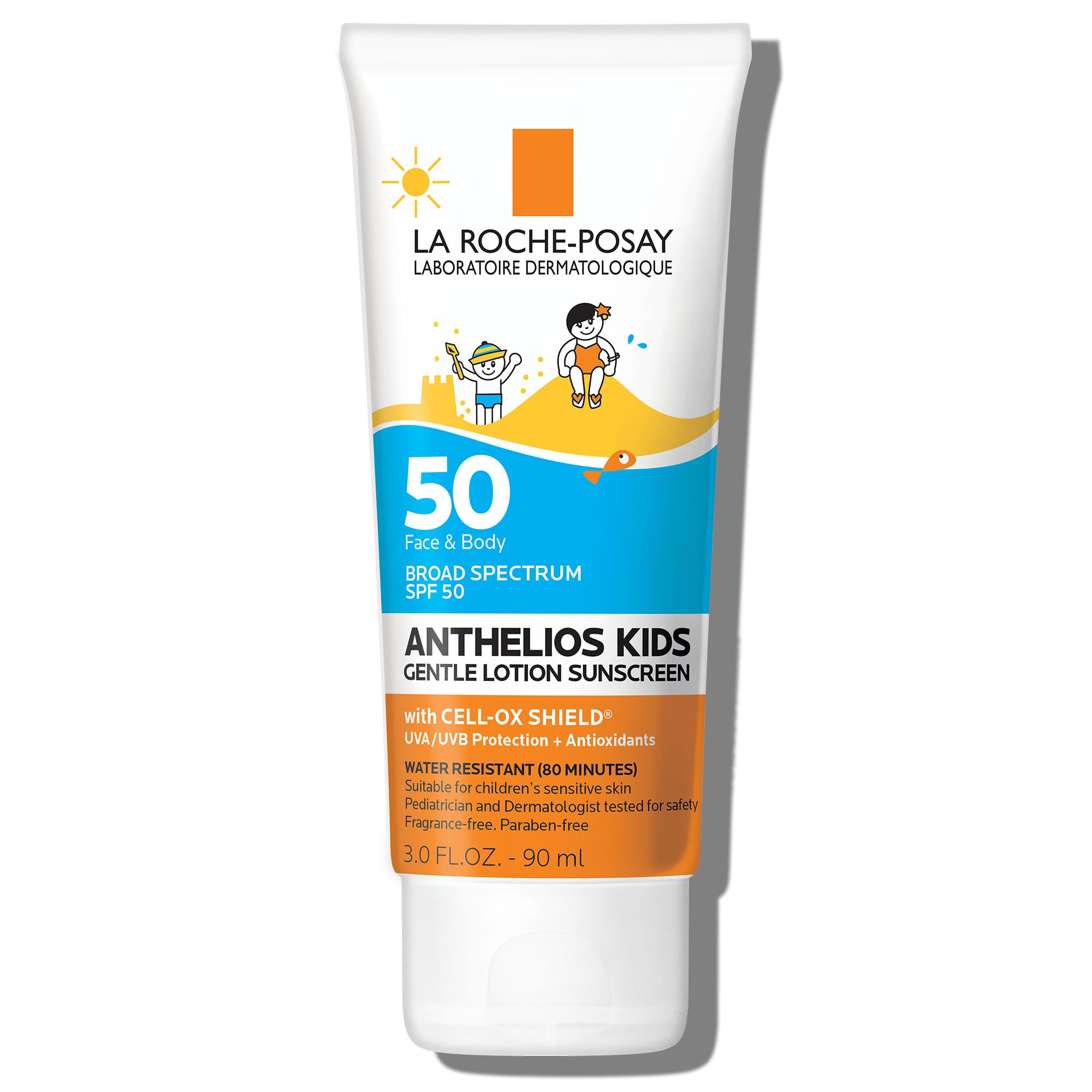 La Roche-Posay envase frontal SPF 50 para aplicación rápida y segura