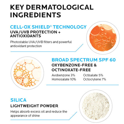 La Roche-Posay comparación de tamaño 1.7 oz para transporte práctico