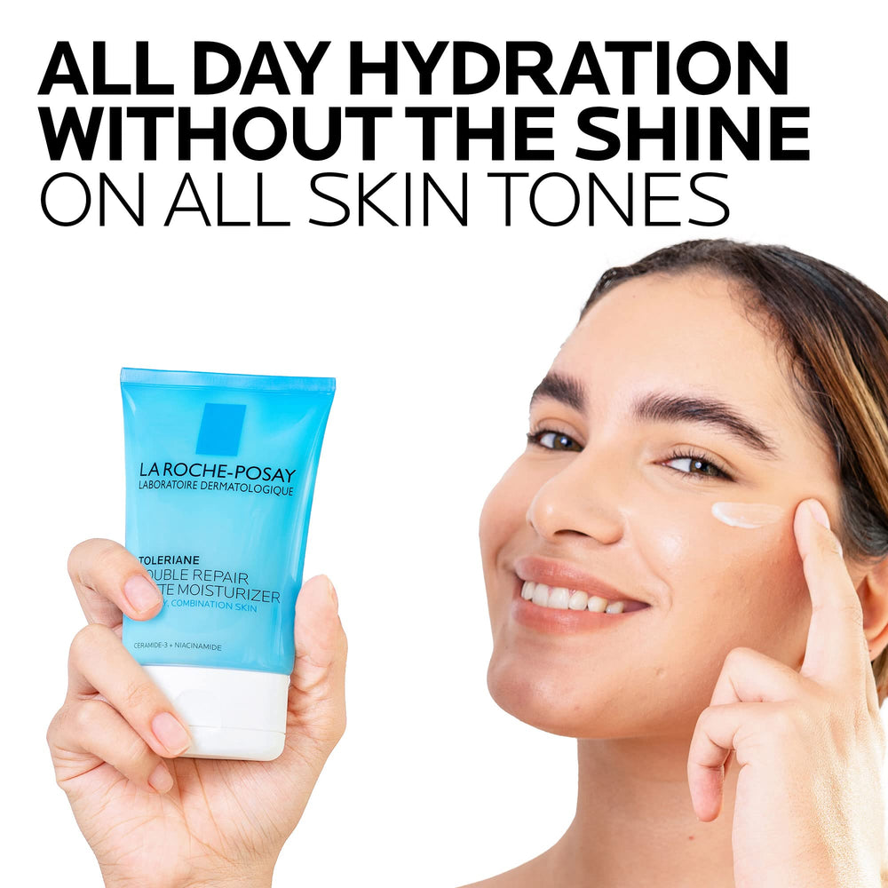 La Roche-Posay aplicación en rostro control de brillo inmediato