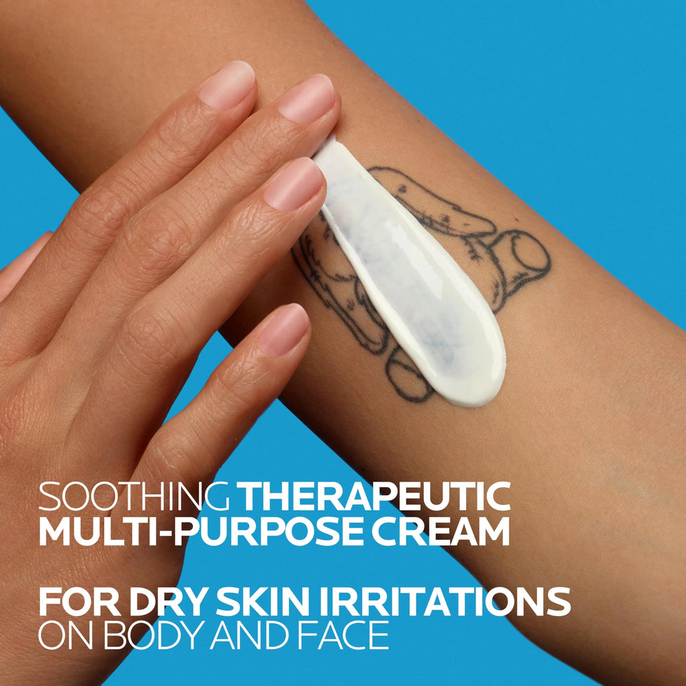 La Roche-Posay close-up ingredients label highlighting soothing actives and benefits