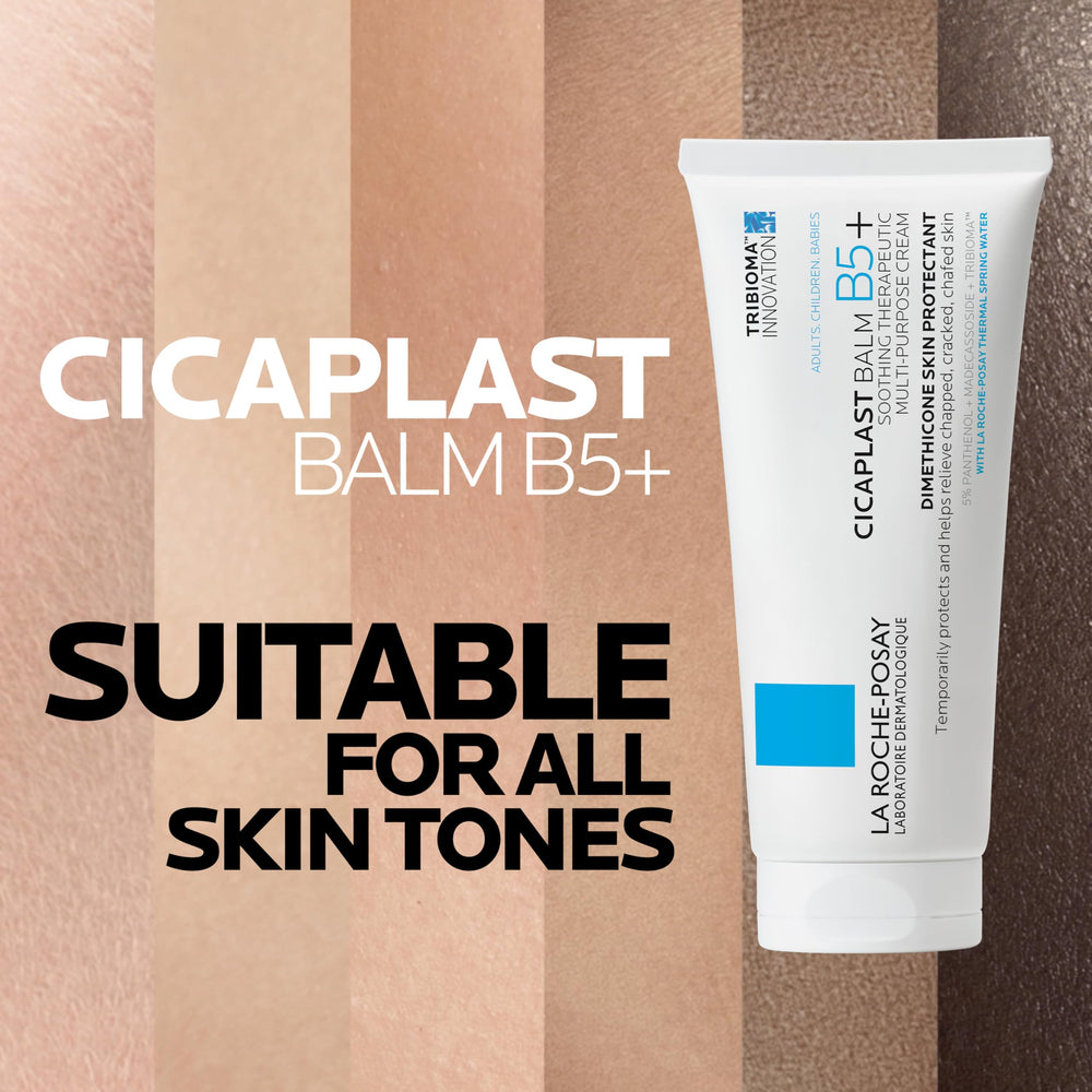 La Roche-Posay balm applied to hands showing immediate hydration benefit