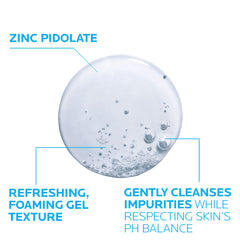 La Roche-Posay Effaclar aplicado en manos durante rutina de higiene facial diaria