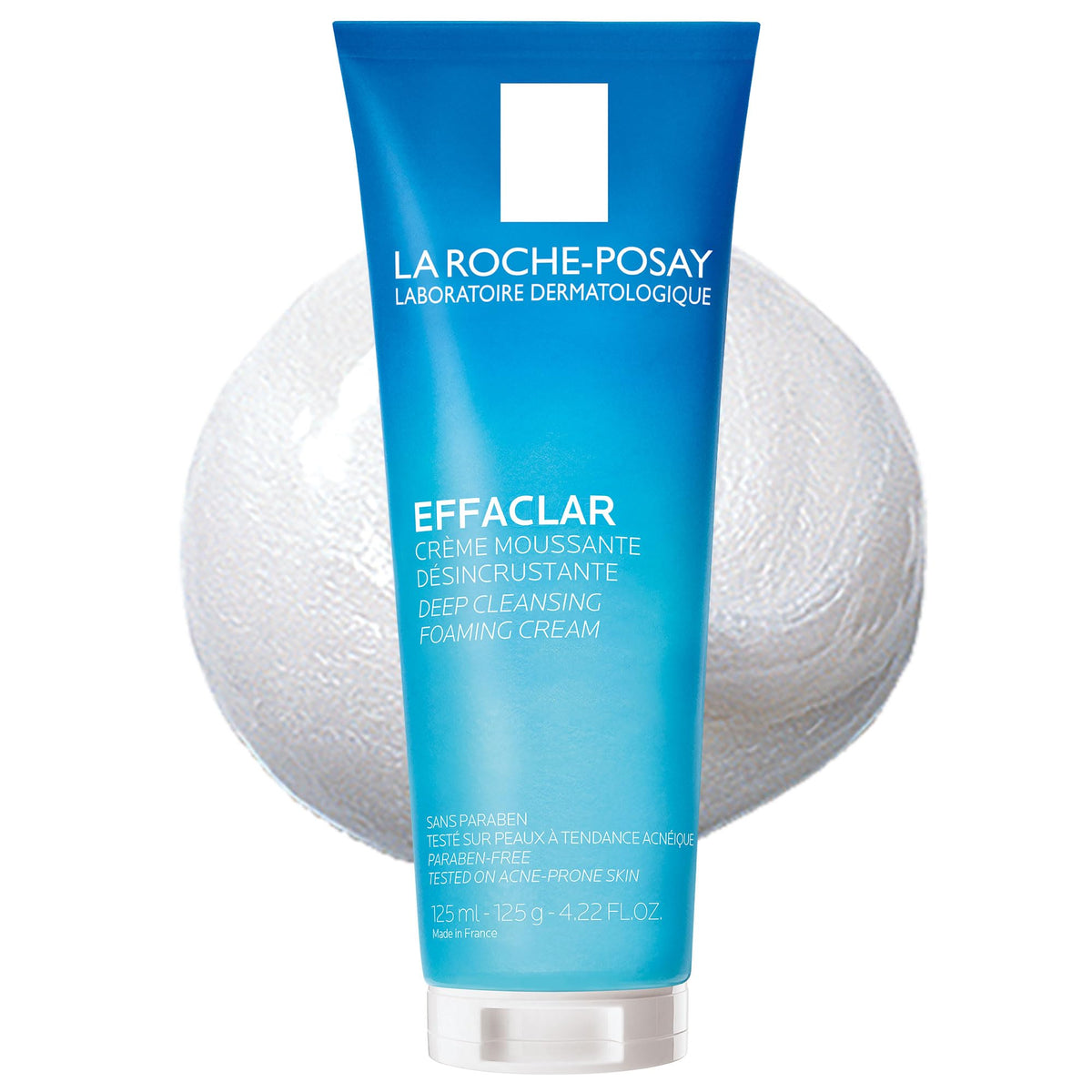 La Roche-Posay Effaclar frente del envase mostrando presentación y beneficio limpiador