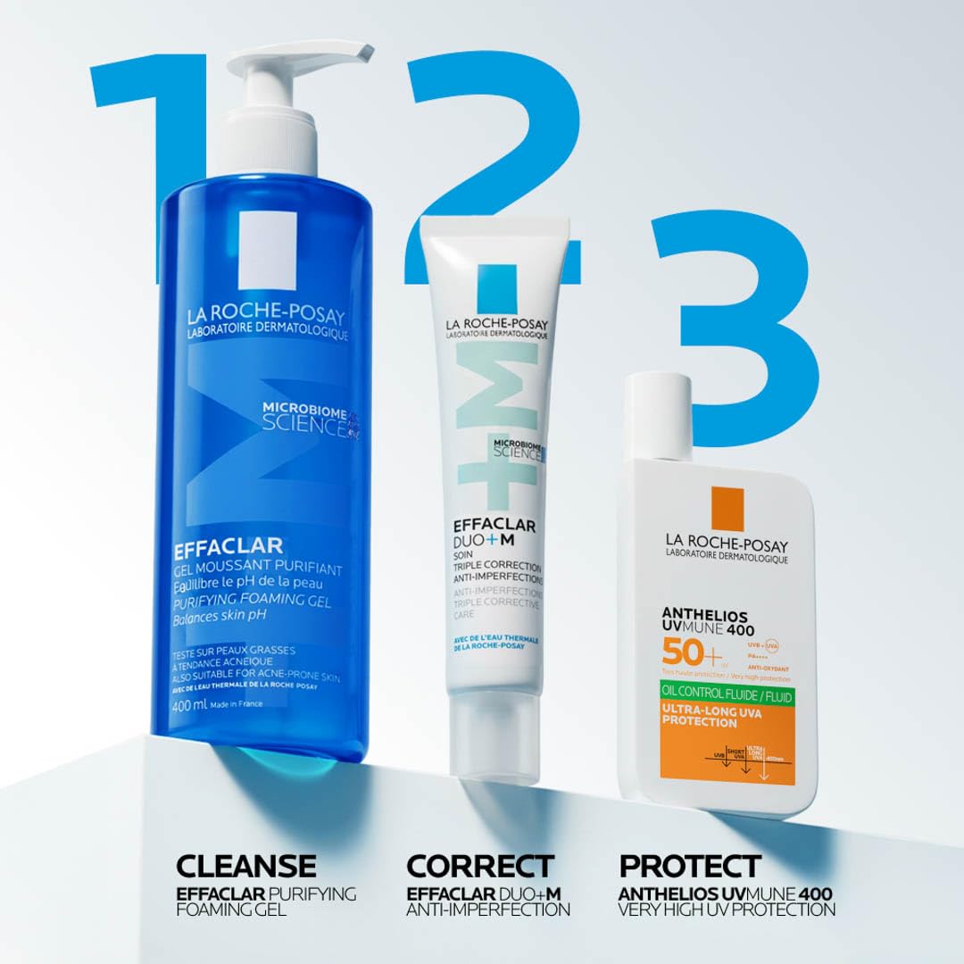 La Roche-Posay uso en baño mostrando rutina diaria y piel más limpia