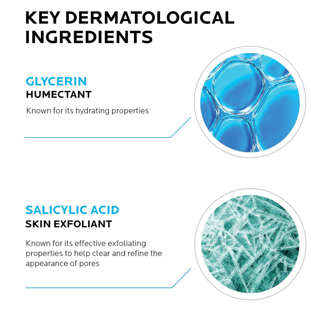 Envase de La Roche-Posay Effaclar en mano mostrando tamaño y fácil manejo