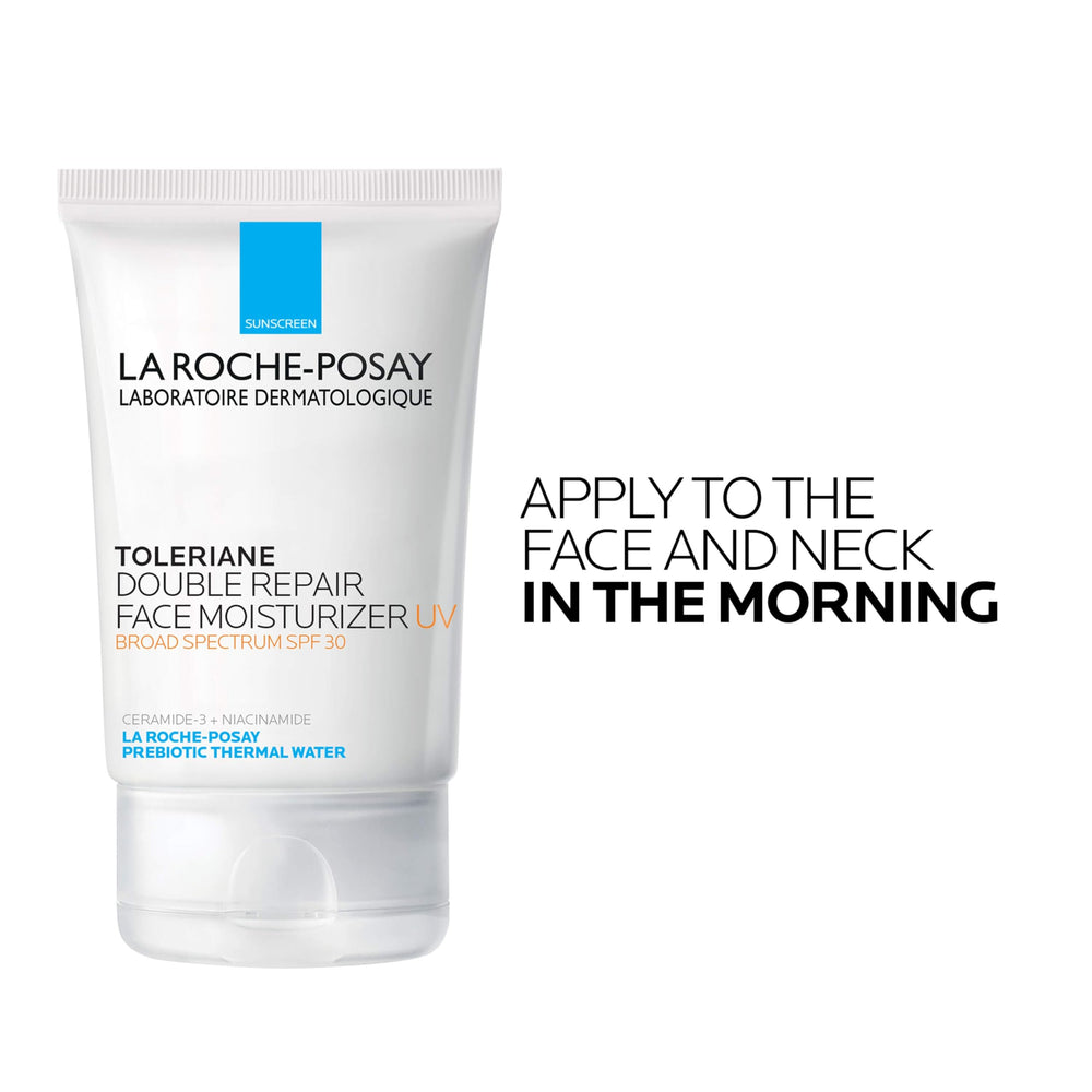 La Roche-Posay producto en baño moderno transmitiendo uso diario