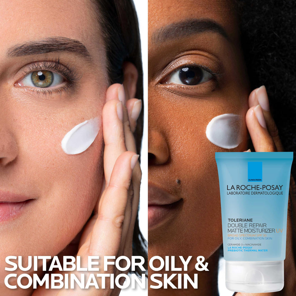 La Roche-Posay primer plano de niacinamida y ceramida, apoyo a la barrera