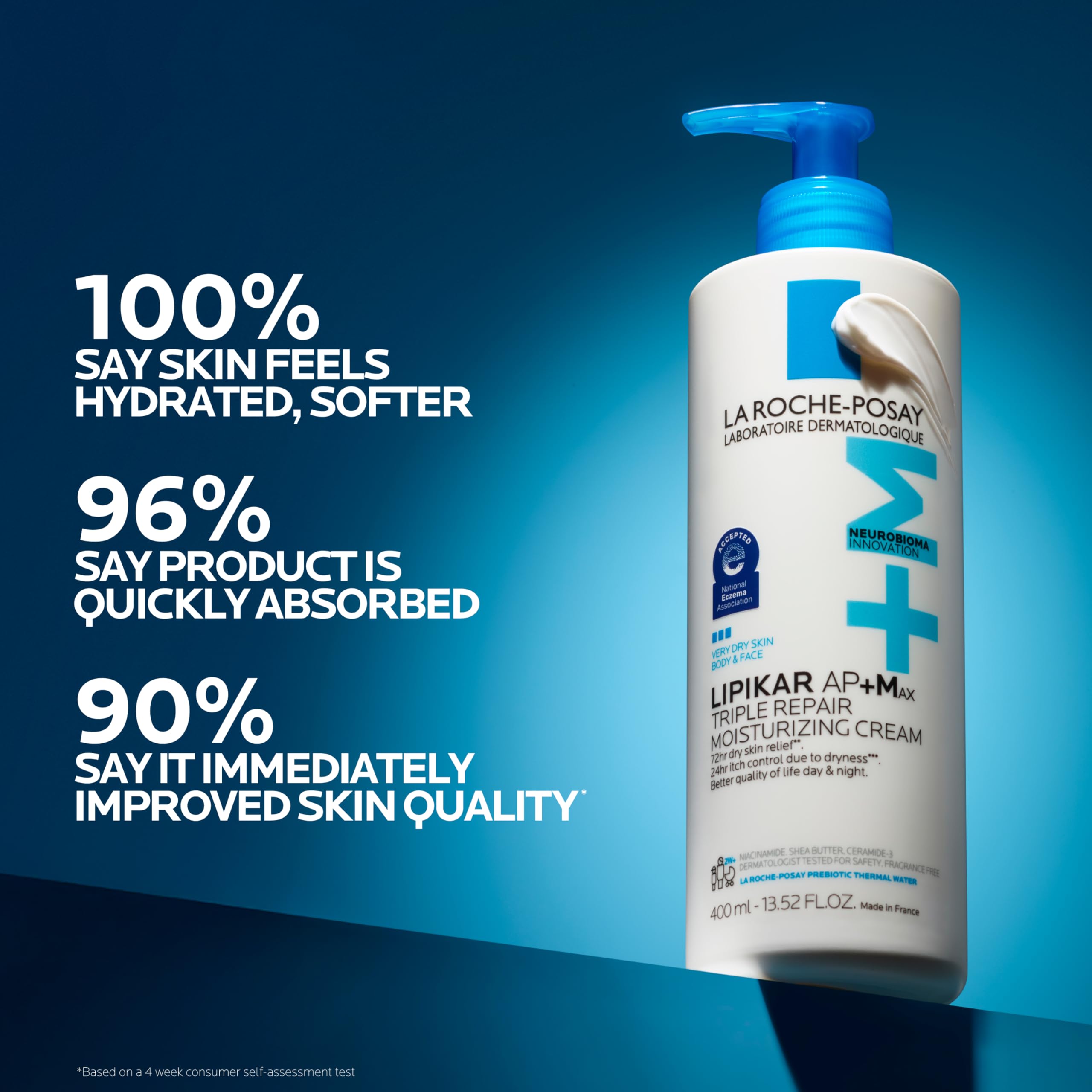 La Roche-Posay aplicación en antebrazo para suavizar piel muy seca y calmar picor