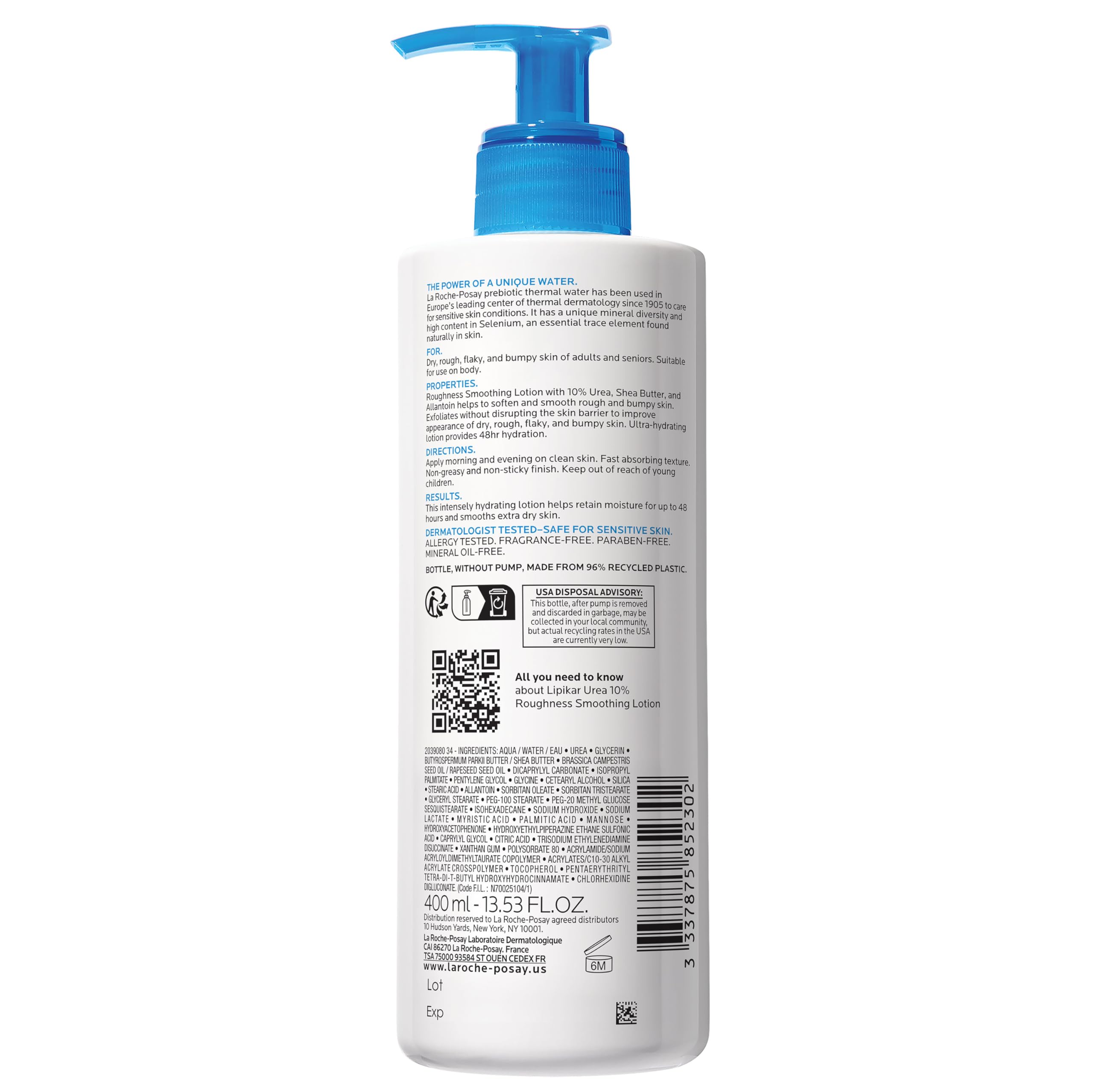 La Roche-Posay producto en estante de baño, integra rutina diaria fácilmente