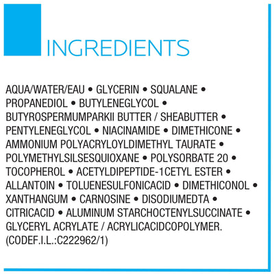 La Roche-Posay placed on bathroom shelf in a nighttime routine setting for calm skin