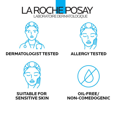 La Roche-Posay aplicación nocturna del sérum en mano para piel más luminosa
