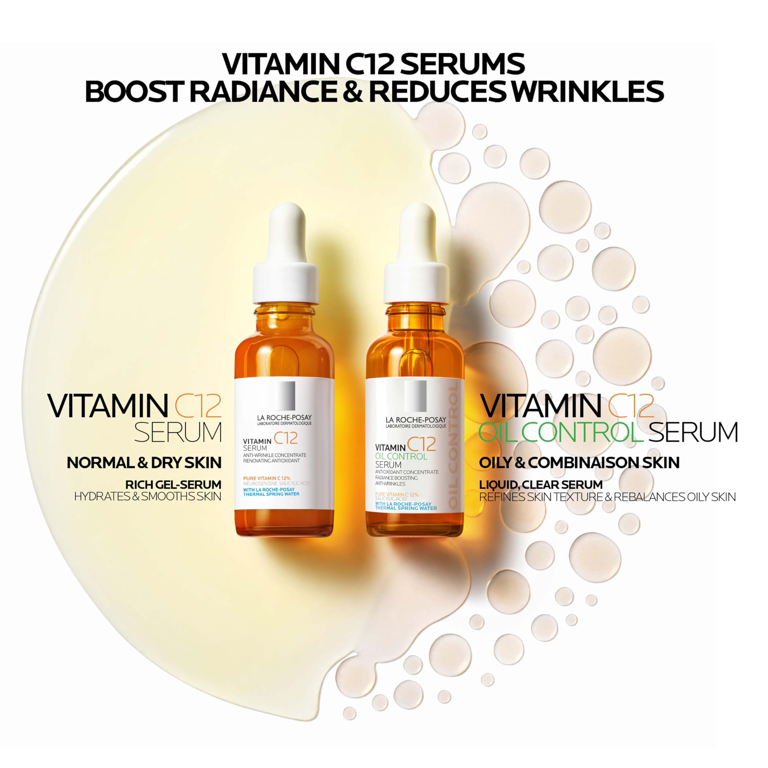 La Roche-Posay detalle del empaque que resalta la tecnología Vitamin C Guard