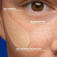 La Roche-Posay close-up texture demonstrating lightweight, matte finish benefit