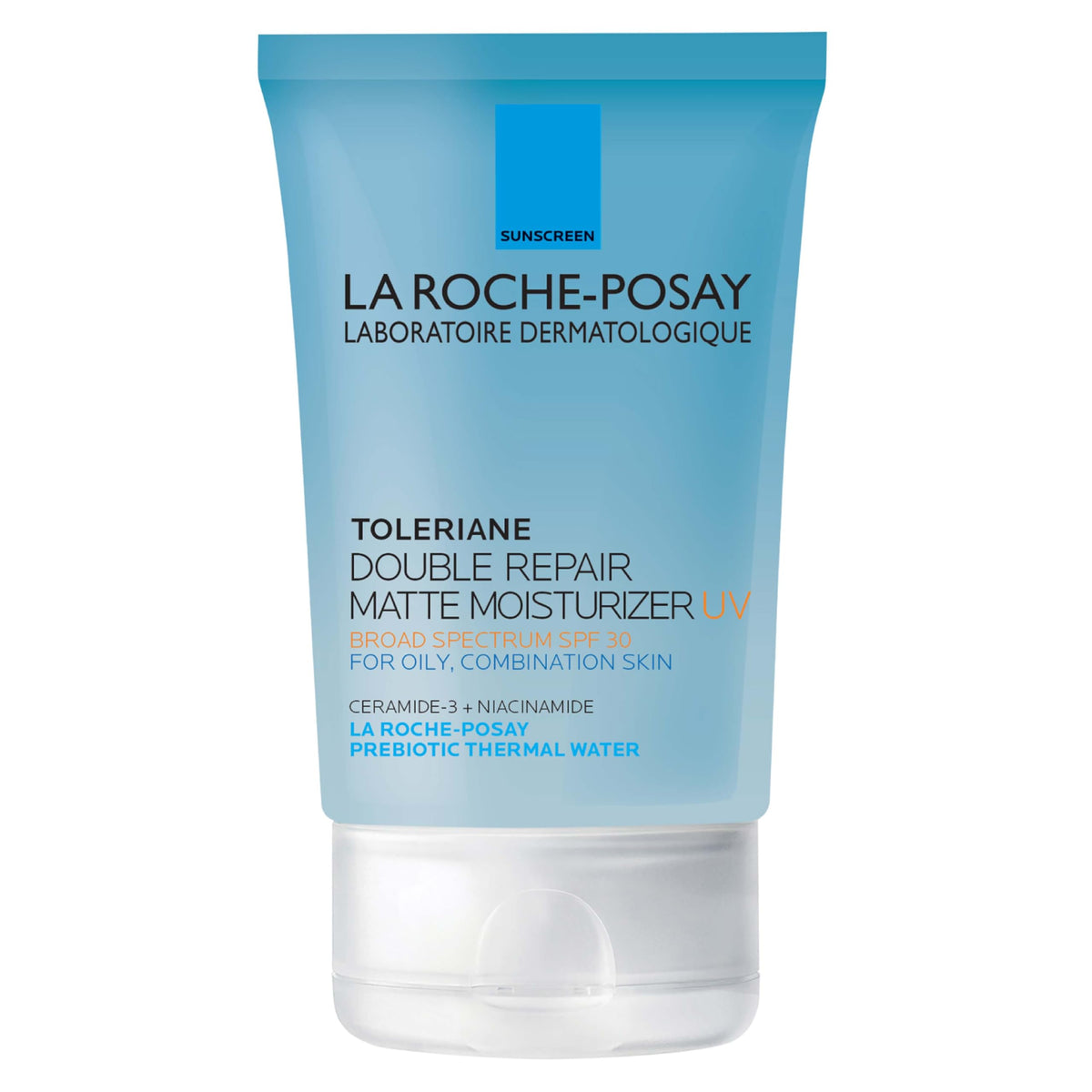 La Roche-Posay frente del envase mostrando diseño y tamaño