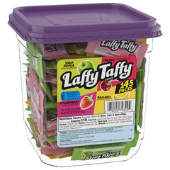 Laffy Taffy bote frontal con 145 mini barras, ideal para compartir