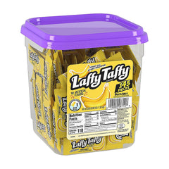 Laffy Taffy bote frontal mostrando 145 mini barras, fácil para compartir