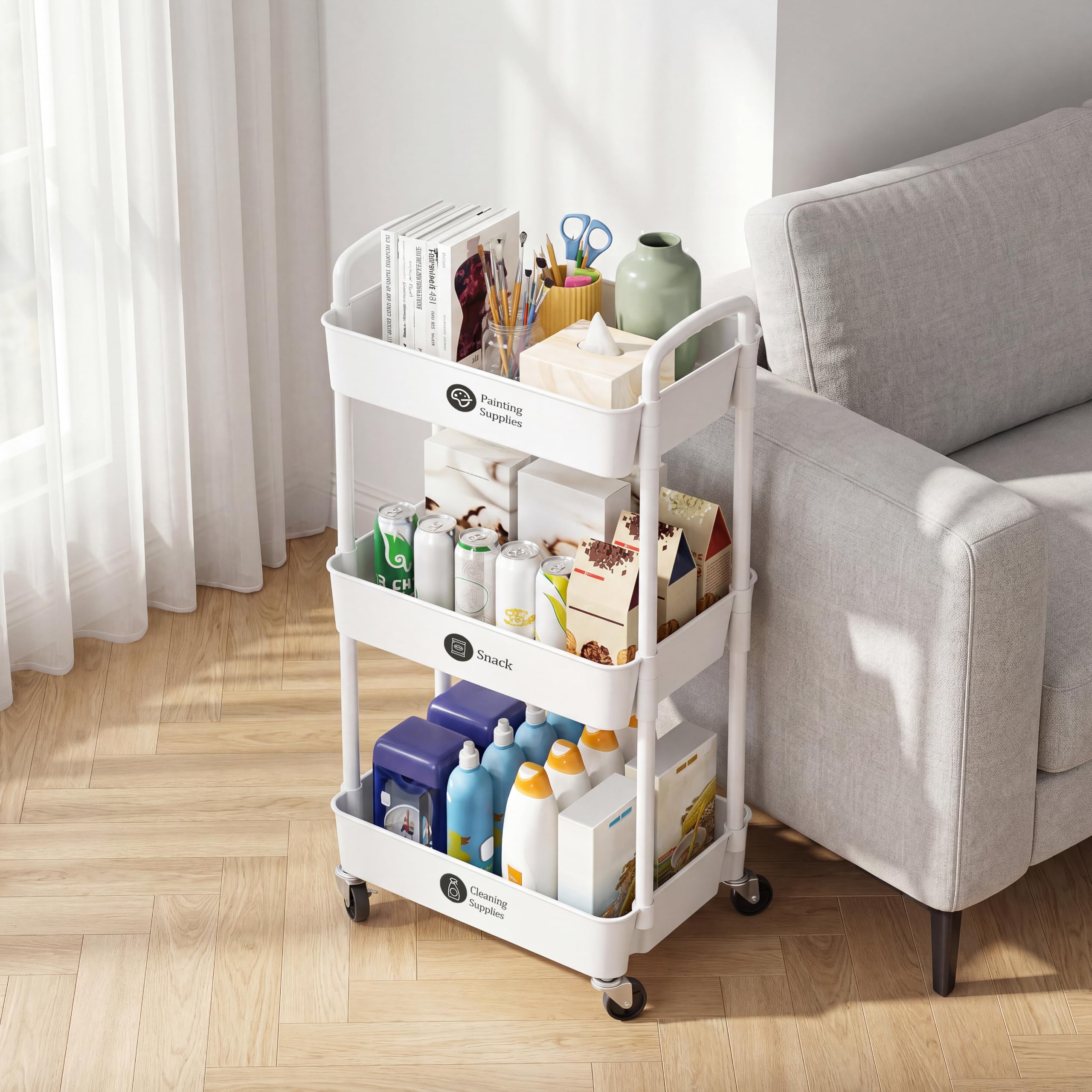 Laiensia asa lateral para empujar el carrito con comodidad y control