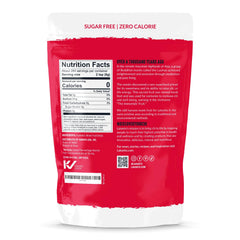 Close-up of Lakanto granule texture, brand demonstrates sugar-like mouthfeel benefit