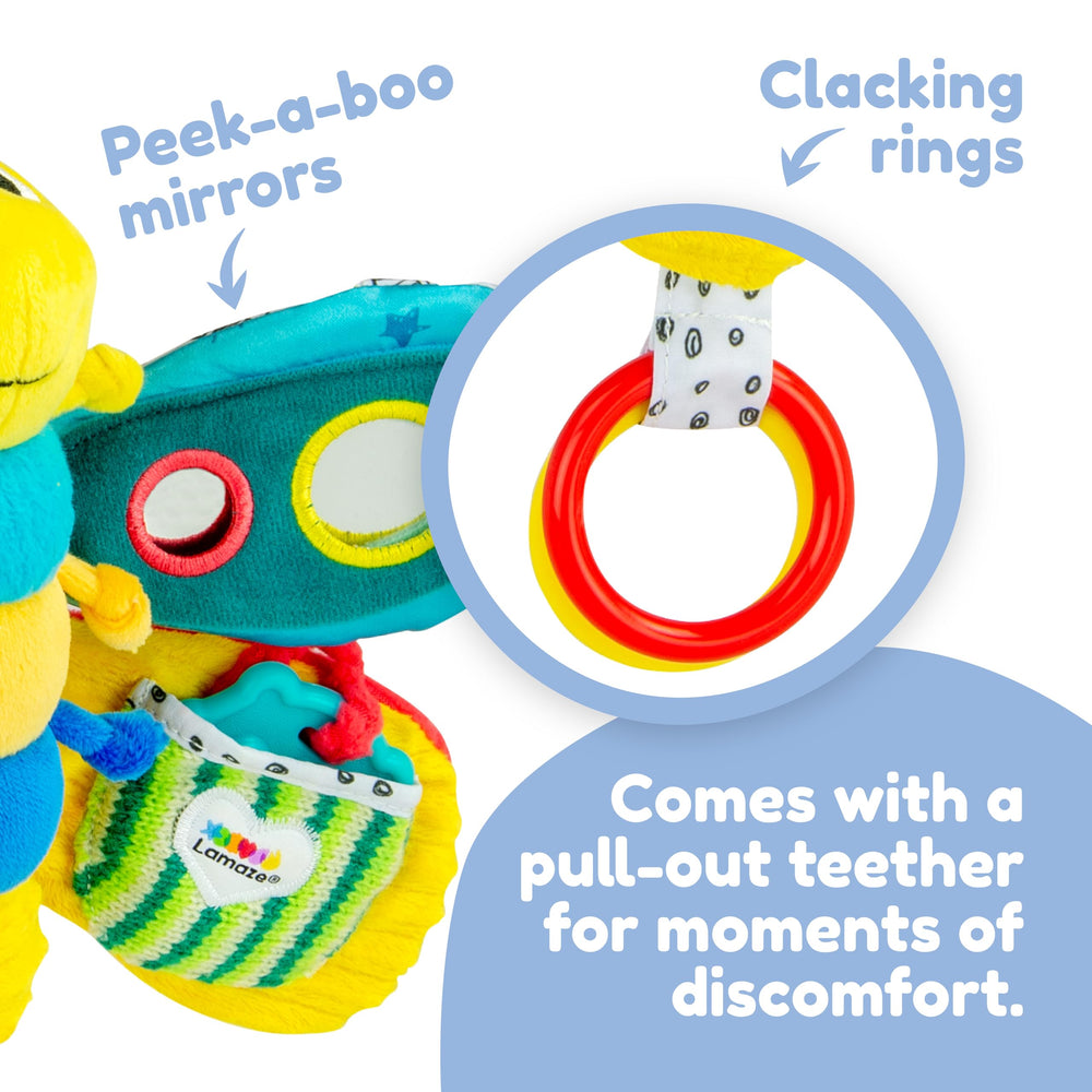 Lamaze Freddie espejo peek-a-boo visible para juego de reconocimiento visual