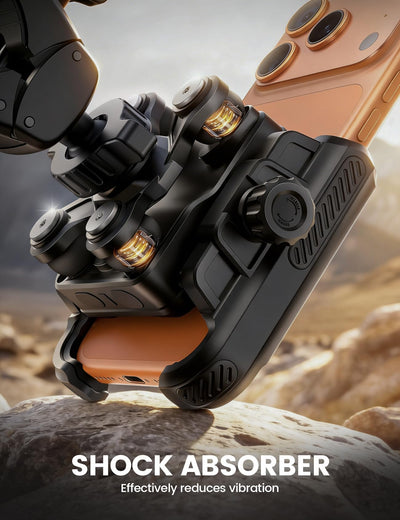 Lamicall damping springs close-up reducing vibration for smoother footage
