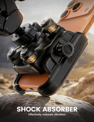 Lamicall damping springs close-up reducing vibration for smoother footage