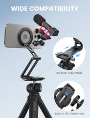 Lamicall mantis hook gripping a railing for hands-free shooting benefit