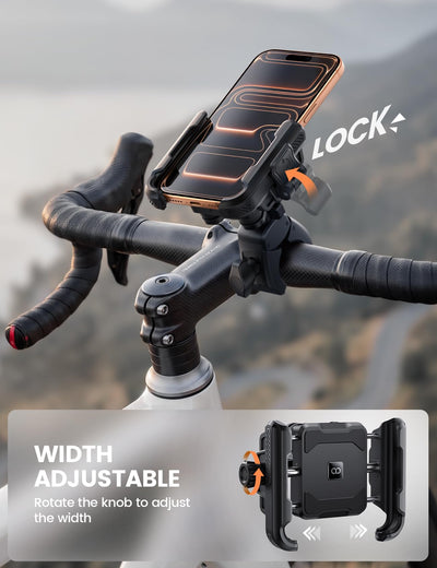 Lamicall mounted while navigating on motorcycle for safer route visibility