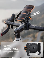Lamicall mounted while navigating on motorcycle for safer route visibility