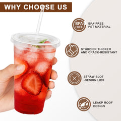 Lamosi vaso en uso con café helado mostrando visibilidad del producto