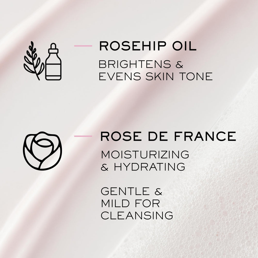 Lancôme on bathroom vanity in lifestyle setting evoking a hydrating routine