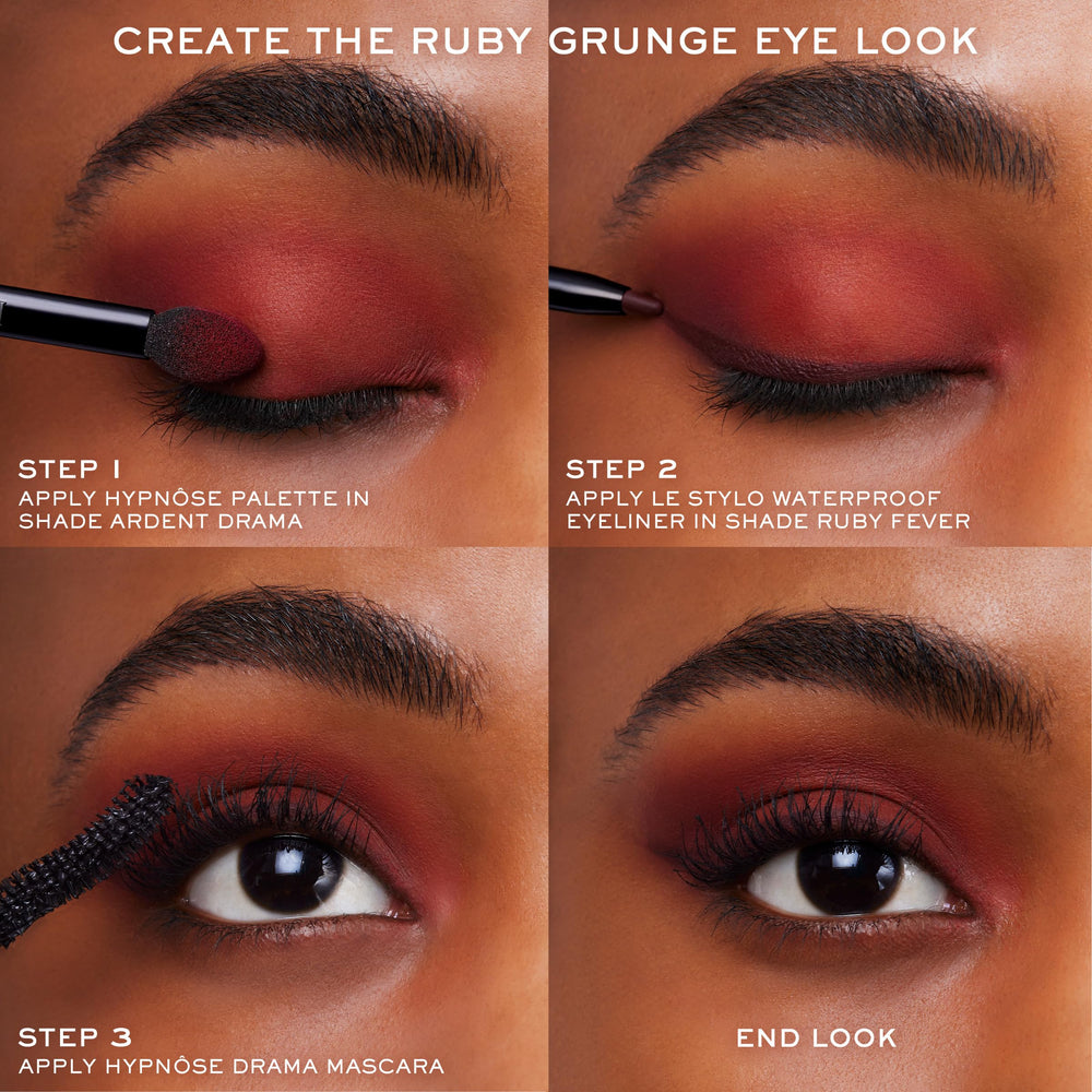 Lancôme estilo de vida maquillaje nocturno resaltando mirada duradera