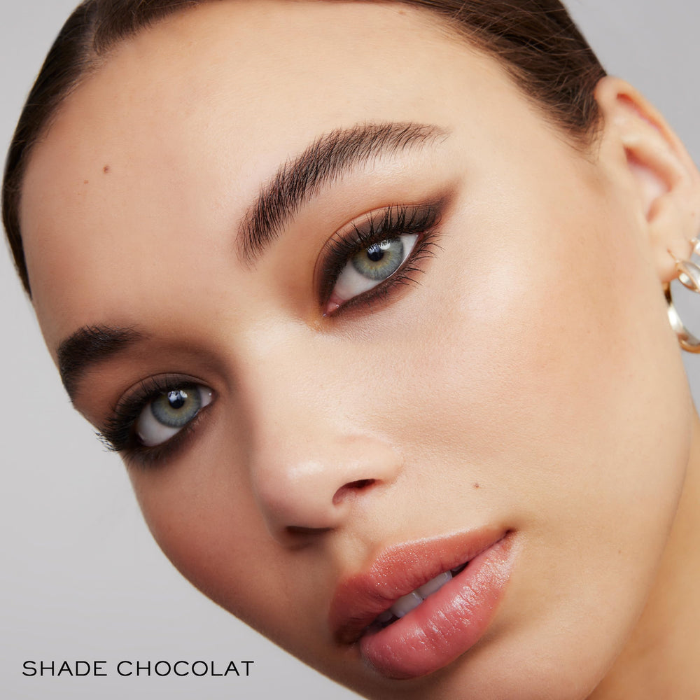 Lancôme etiqueta del producto mostrando tono 02 Noir Intense y fórmula