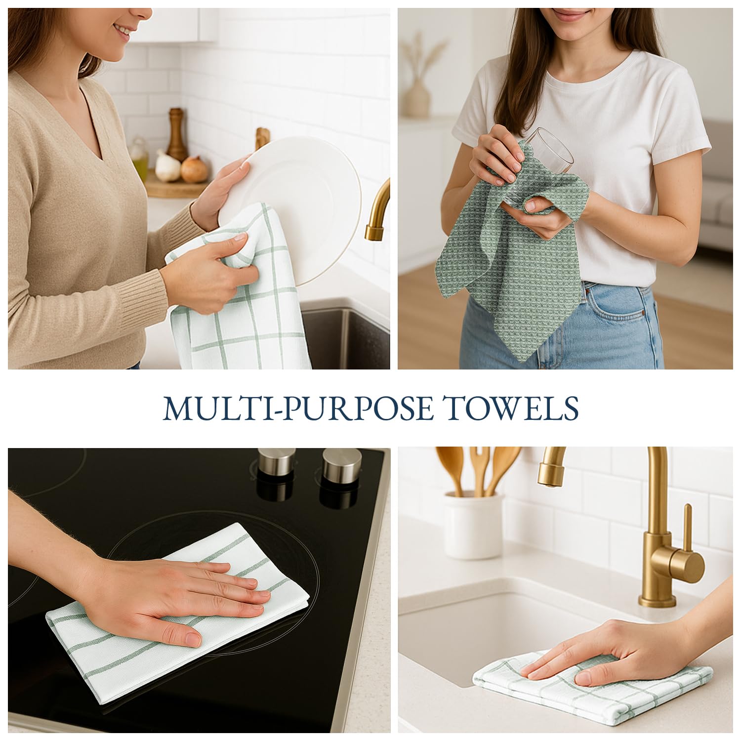 LANE LINEN paños empaquetados como regalo práctico para aficionados a la cocina
