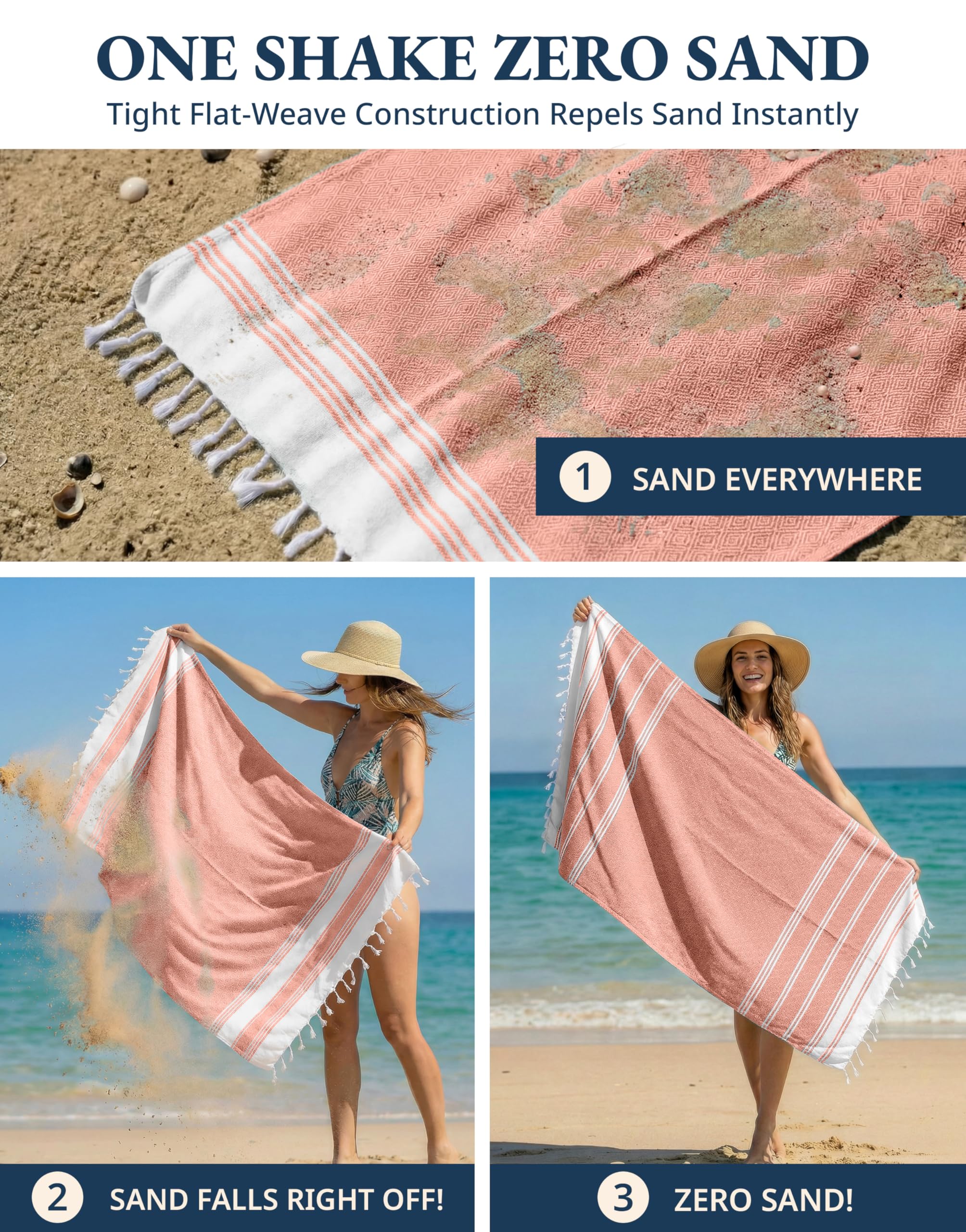 LANE LINEN persona secándose en piscina, toalla absorbente y versátil