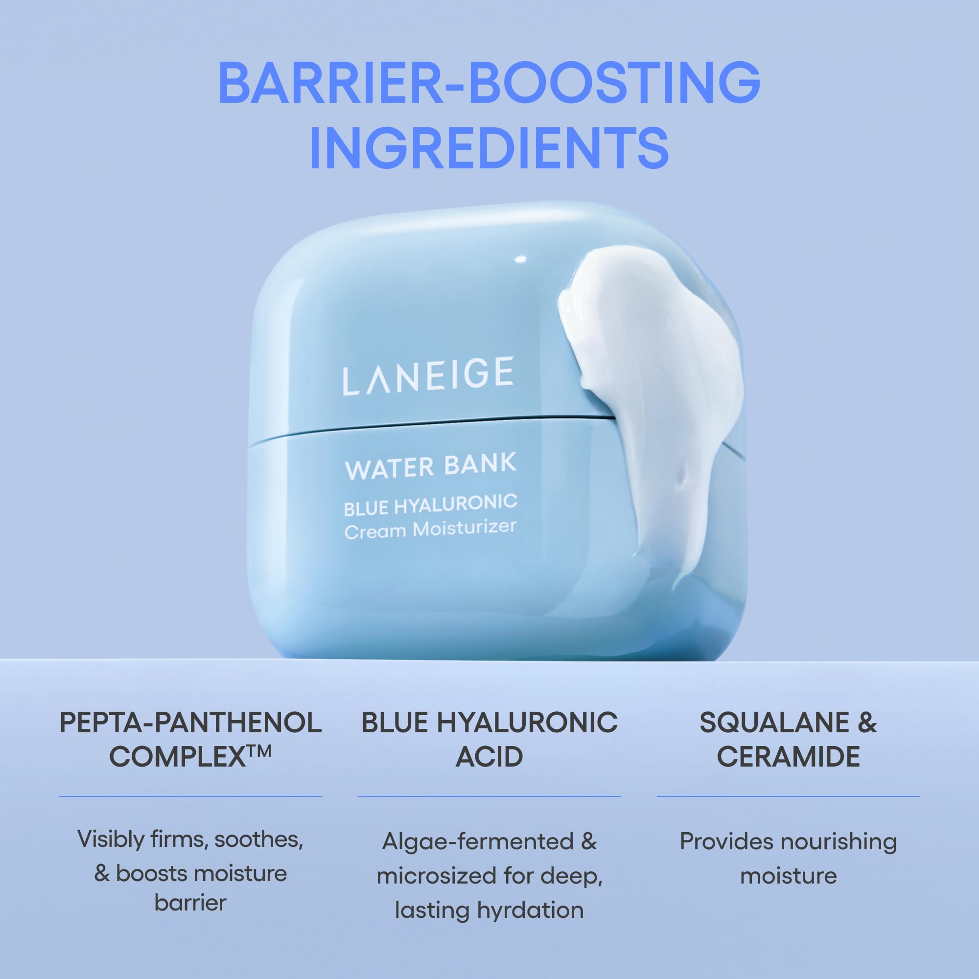 LANEIGE cream in bathroom scene promoting daily skincare routine