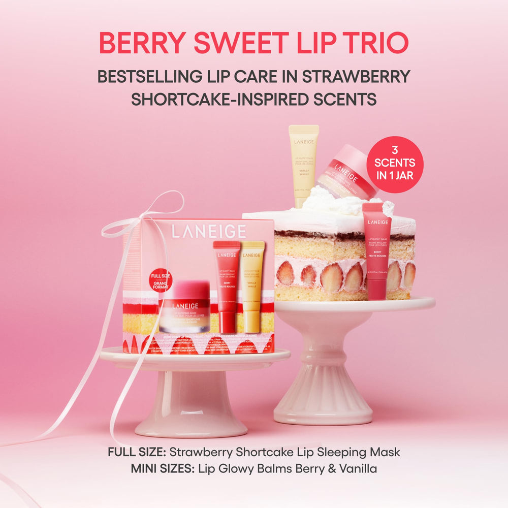 LANEIGE textura cremosa de Lip Sleeping Mask mostrando hidratación profunda