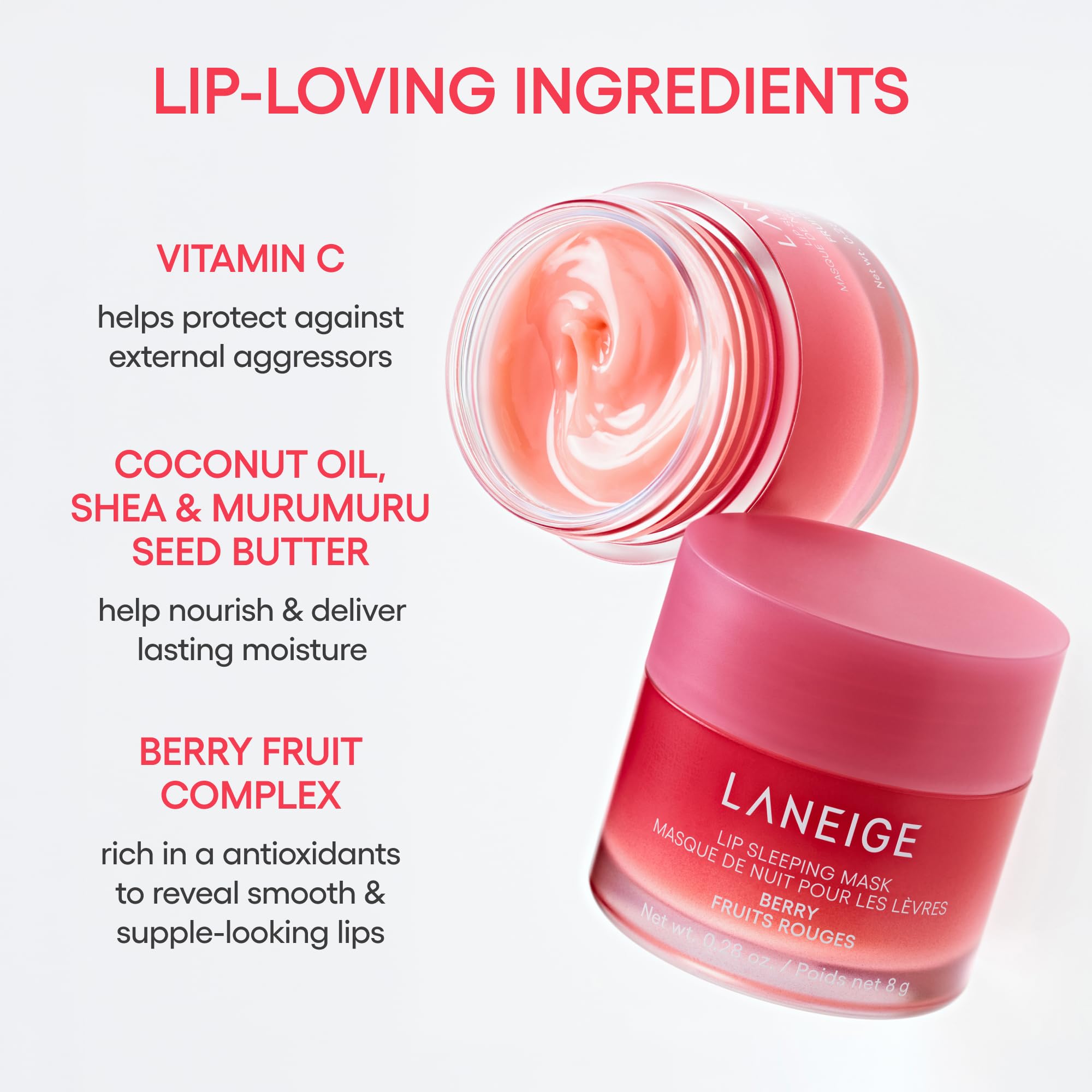 LANEIGE uso nocturno de la mascarilla aplicada antes de dormir para reparación
