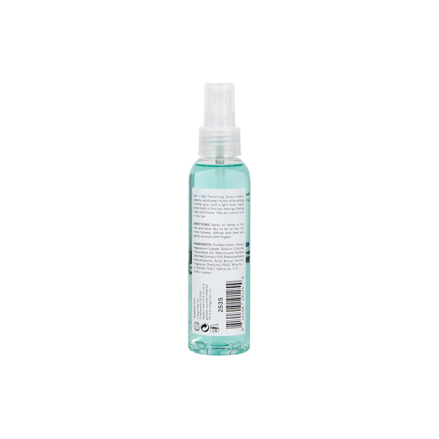 L'ANGE HAIR ingredientes marinos kelp y sal para textura y brillo