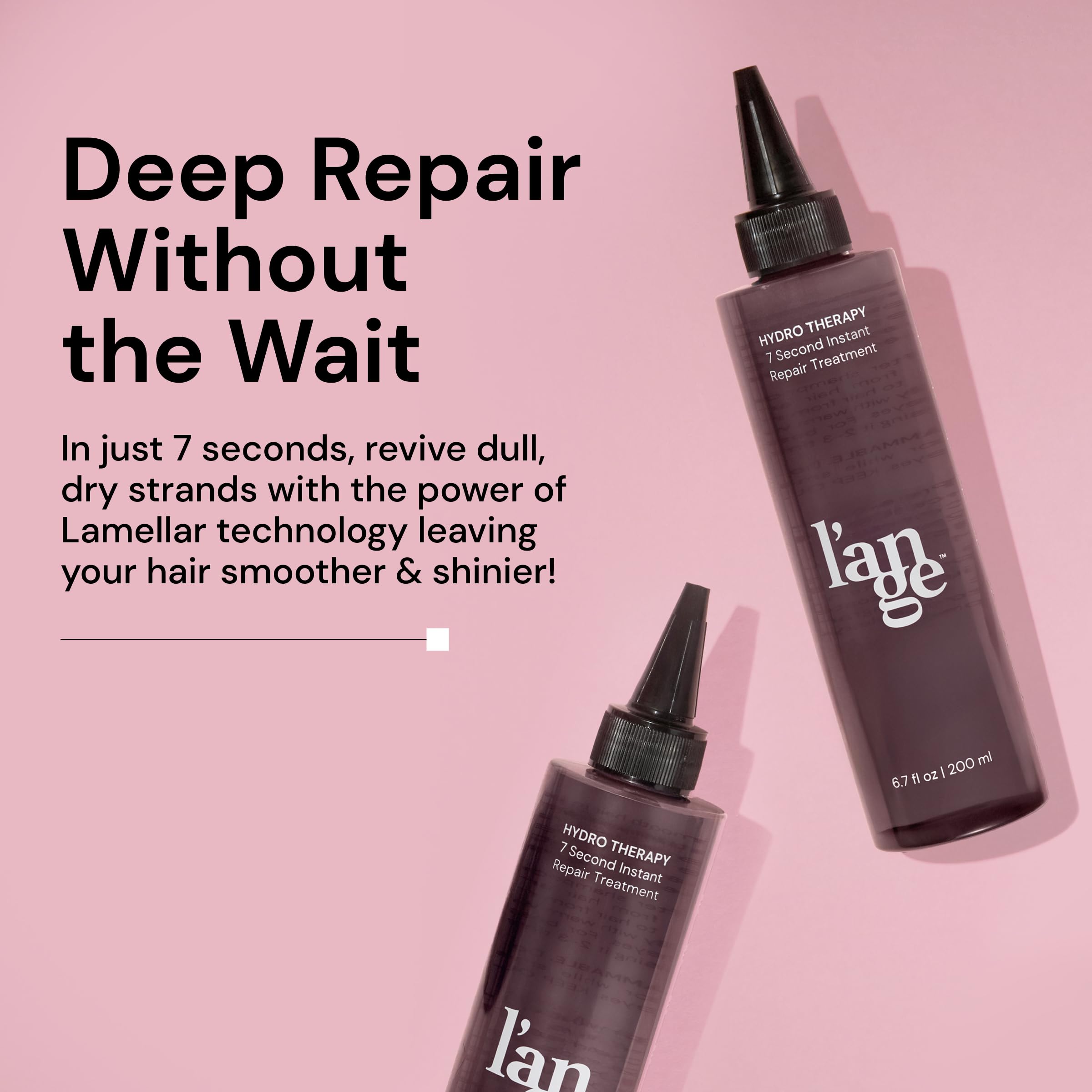 L'ANGE HAIR textura cremosa en primer plano hidratación ligera y deslizamiento