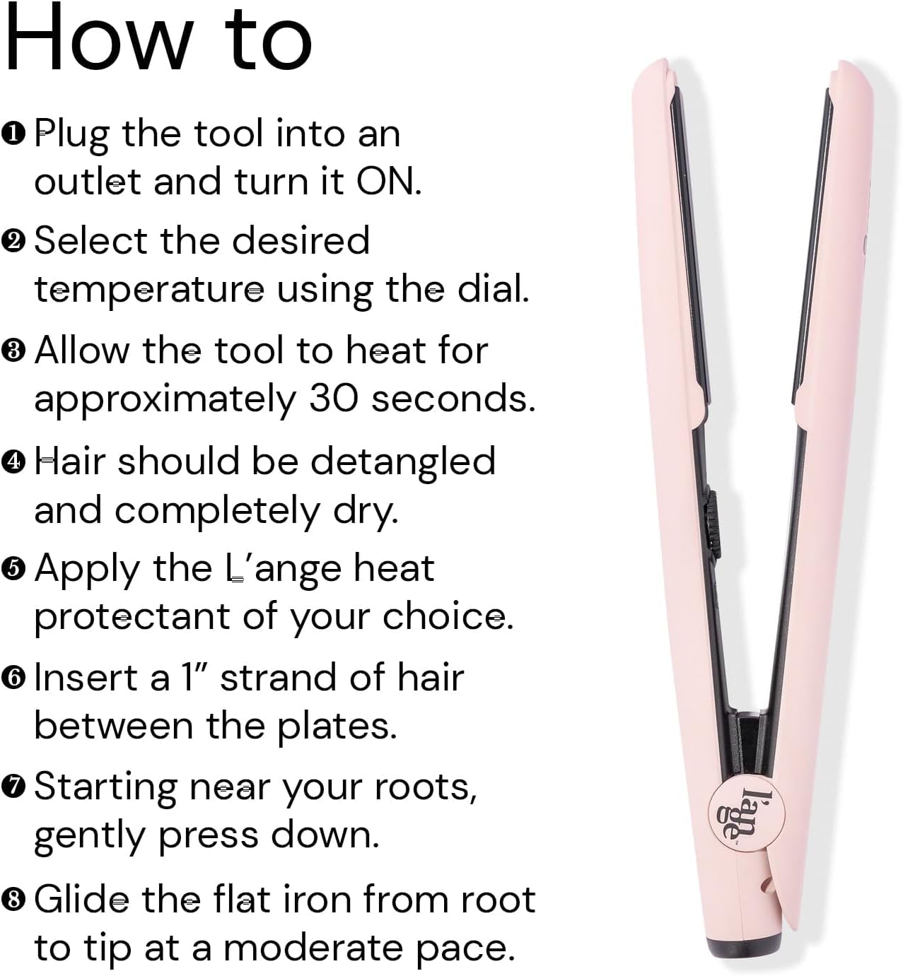 L'ANGE HAIR cabello con alto brillo tras alisado uniforme y sin frizz