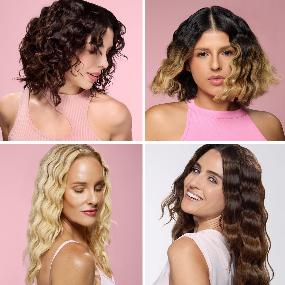 L'ANGE HAIR adaptador mostrando doble voltaje listo para viajar