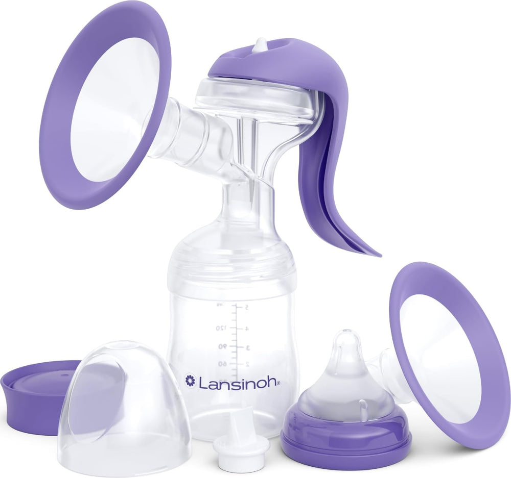 Lansinoh extractor manual frontal portátil y silencioso